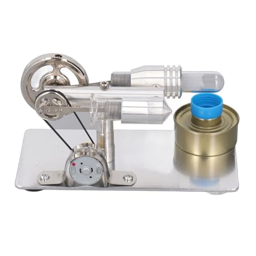 Motor mit LED-Licht, Heißluft-Stirlingmotor, Motormodell mit Buntem LED-Licht, Stromgenerator, Lernspielzeug, T-Typ von Srliya