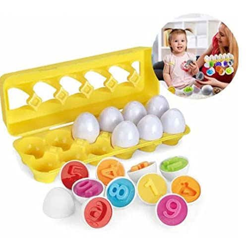 Pädagogisch Passendes 12-teiliges Passendes Eier-Set, Pädagogisches Frühes Lernen, Formen, Sortierung, Farberkennung, Eier-Spielzeug-Set Pädagogisch Passendes 12-teiliges Passendes Eier-Set, Pädagogisches Frühes Lernen, Formen, Sortierung, Farberkennung, Eier-Spielzeug-Set von Srliya