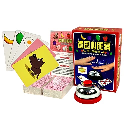 Pit-Spiel, Schnelle Reaktion, Speicher Erweitern, Party-Tischspiel mit Glocke und Karte, Geeignet für Freunde, Exquisite Kleidung Pit-Spiel, Schnelle Reaktion, Speicher Erweitern, Party-Tischspiel mit Glocke und Karte, Geeignet für Freunde, Exquisite Kleidung von Srliya