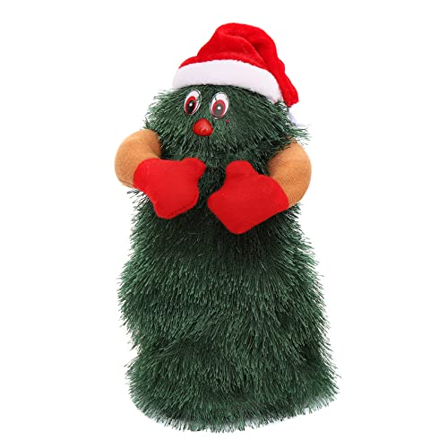 Plüsch-Weihnachtsbaum, Elektrisch, Singend, Tanzend, Weihnachtsbaum, Niedlich, Interessant, Rotierend, Elektrisch, Plüsch-Weihnachtsbaum, Spielzeug für den Urlaub (16CM) von Srliya