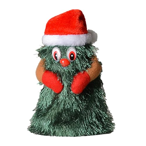 Plüsch-Weihnachtsbaum, Elektrisch, Singend, Tanzend, Weihnachtsbaum, Niedlich, Interessant, Rotierend, Elektrisch, Plüsch-Weihnachtsbaum, Spielzeug für den Urlaub (20CM) von Srliya