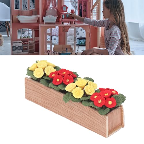 Puppenhaus-Blumentopf, Miniatur-Bonsai mit Holzharzmaterial, Puppenhaus-Dekor für Fensterbank-Balkon Puppenhaus-Blumentopf, Miniatur-Bonsai mit Holzharzmaterial, Puppenhaus-Dekor für Fensterbank-Balkon von Srliya