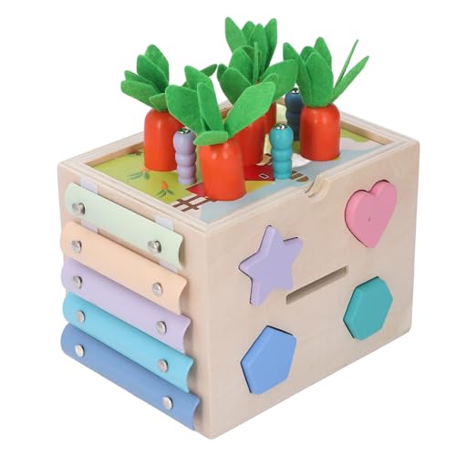 Sortierbox-Set aus Holz, Spielset Zum Sortieren von Holzformen, 10-in-1-Spielset aus Holz, Karottenernte-Form, Farbsortierung, Zeichenbrett, Streichholz-Farbtropfen-Set Sortierbox-Set aus Holz, Spielset Zum Sortieren von Holzformen, 10-in-1-Spielset aus Holz, Karottenernte-Form, Farbsortierung, Zeichenbrett, Streichholz-Farbtropfen-Set von Srliya