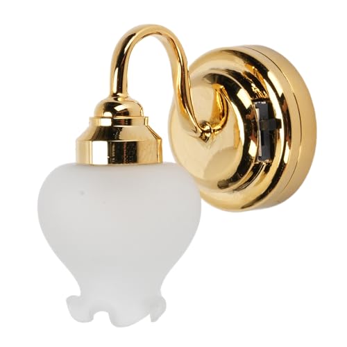 Srliya 1:12 Puppenhaus Miniatur Wandlampe Geformte Realistische Miniatur -Wandlampe mit Schalter für den Flur des Wohnzimmers Srliya 1:12 Puppenhaus Miniatur Wandlampe Geformte Realistische Miniatur -Wandlampe mit Schalter für den Flur des Wohnzimmers von Srliya