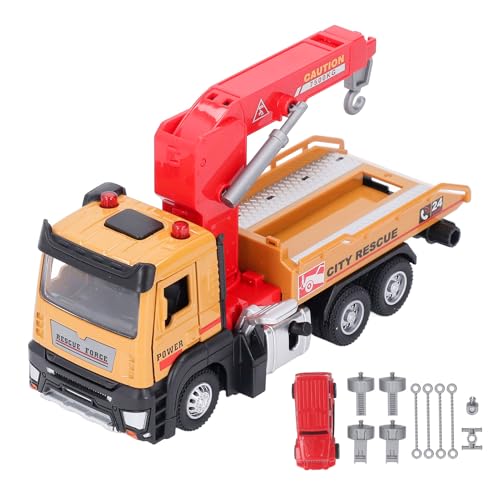 Srliya 1:32 Transport Abschleppwagen Spielzeug Hebefunktion Abschleppwagen mit Haken und Auto Fahrzeugmodell für Kinder (Gelb) von Srliya
