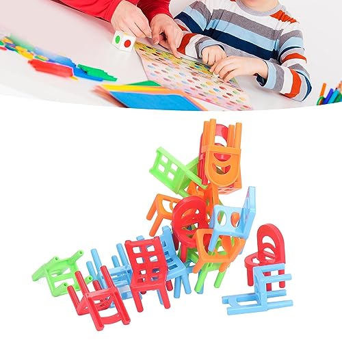 18-teiliges -Stapelstuhl-Spiel, Interaktives Balancierstuhl-Spielzeug, Übung der Hand-Auge-Koordination für Familienfeiern, Kunststoffmaterial 18-teiliges -Stapelstuhl-Spiel, Interaktives Balancierstuhl-Spielzeug, Übung der Hand-Auge-Koordination für Familienfeiern, Kunststoffmaterial von Srliya