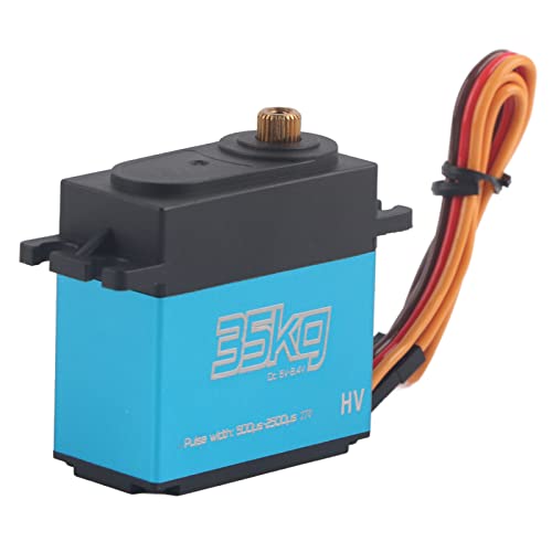 Srliya 2 Stück 35 Kg Kernloser Motor Digitalservo Vollmetallgetriebe-Servo Wasserdicht für 1 8 110 RC-Auto von Srliya