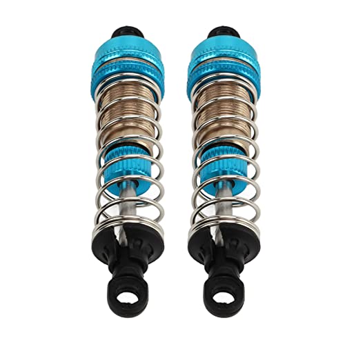 Srliya 2 Stück 76 Mm Hydraulische Stoßdämpfer RC-Autos, Öldämpfer aus Aluminiumlegierung SCY 16101 16102 16103 16201, 1/16 RC-Auto-Ersatzteile (Blau) von Srliya
