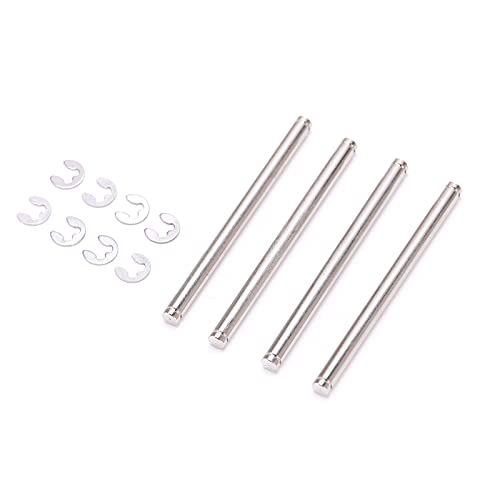 Srliya 4pcs Edelstahl -Federstifte 48 -mm -Verschleißfestigkeit und Langes Lebensdauer Leichtkompakt Slash 2WD 1/10 RC -Auto mit E -Clips von Srliya