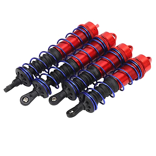 Srliya Aluminium Vorne und Hinten Metal -Stoßdämpfer -Set, Verbesserung der RC -Autoleistung mit Ausgezeichneter Verarbeitung, für 1/8 RC -Fernbedienungsauto (Rot) von Srliya