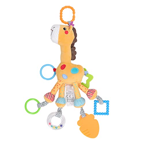 Srliya Baby-Komfortspielzeug, Giraffe, Hängespielzeug, Bunter Plüschtier-Anhänger für Neugeborene, Kinderwagenbett von Srliya