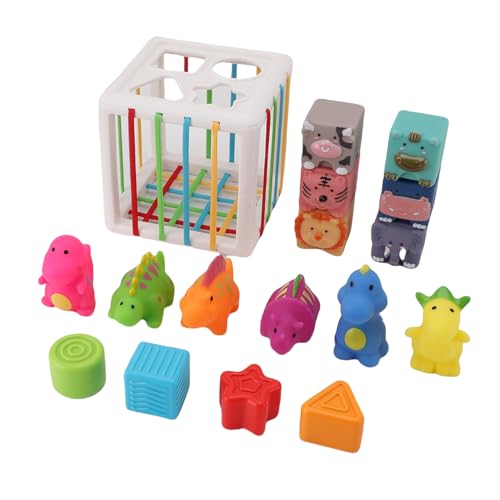 Srliya Baby -Stapelblöcke Blocks Frühes Lernen Greifen Training Babyform Sortierung Spielzeug für Kleinkinder mit Dinosaurierfiguren Srliya Baby -Stapelblöcke Blocks Frühes Lernen Greifen Training Babyform Sortierung Spielzeug für Kleinkinder mit Dinosaurierfiguren von Srliya