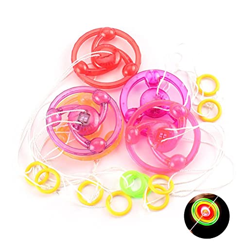 Srliya Buntes, Leuchtendes Hand-Pull-Kreiselspielzeug, Dekompressions-Entlüftungsspielzeug, Flash-Schwungrad-Gyro für und Erwachsene mit Zufällig Farbigem Kunststoffmaterial, Ideal für Srliya Buntes, Leuchtendes Hand-Pull-Kreiselspielzeug, Dekompressions-Entlüftungsspielzeug, Flash-Schwungrad-Gyro für und Erwachsene mit Zufällig Farbigem Kunststoffmaterial, Ideal für von Srliya