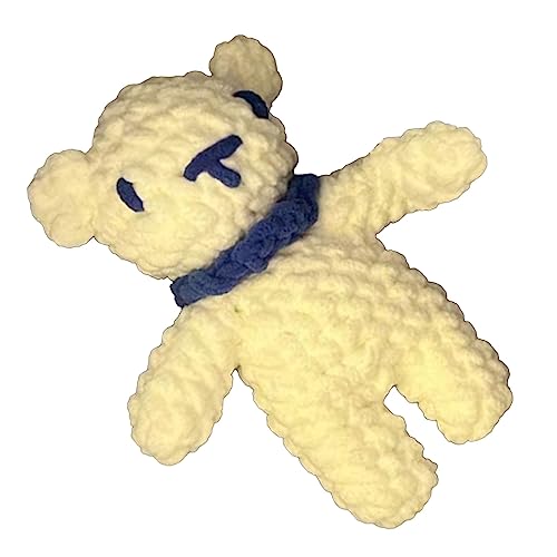 Srliya Crochet Bear Kit, Handstrickbaumwolle, Weiche, Helle Farbfixierung, Gutes für und Erwachsene, Verbesserung der Familienbeziehung, Weihnachts Halloween Neujahrs -Handwerks von Srliya