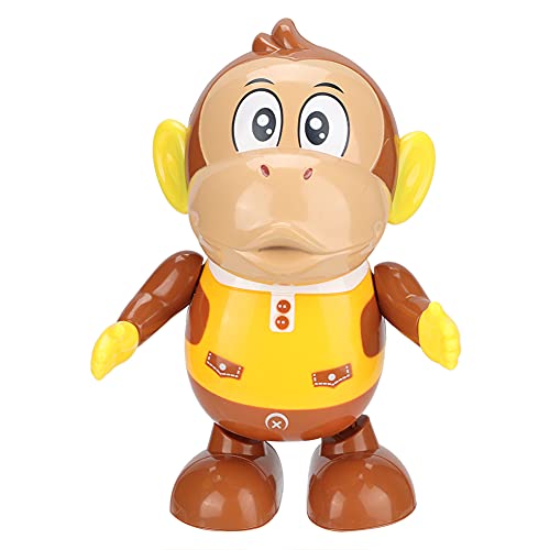 Srliya Electric Kid Toy Dancing Swinging Monkey Light Music Roboter für Unterhaltung, Leuchtende Ohren und Hände, Helle Farbe, mit 2 Eingebauten Songs, 22 X 17 X 13 cm von Srliya