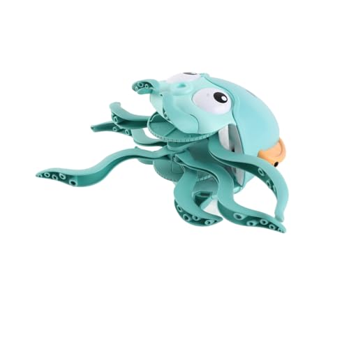 Srliya Elektrischer Oktopus, Wiederaufladbares Musikspielzeug mit Hindernisvermeidung für, ABS-Material, Ideales (Grün) von Srliya