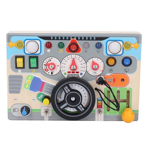 Srliya Elektronisches Lenkradspielzeug, Kleinkind-Lenkradspielzeug, Holzlenkradspielzeug, Elektronisches Kinder-Lernaktivitätsbrett, Frühes Lernspielzeug für den Kindergarten Srliya Elektronisches Lenkradspielzeug, Kleinkind-Lenkradspielzeug, Holzlenkradspielzeug, Elektronisches Kinder-Lernaktivitätsbrett, Frühes Lernspielzeug für den Kindergarten von Srliya