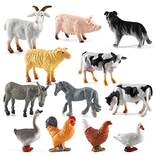 Srliya Farmtierspielzeug, Realistische Tierfiguren Lernen mit Pädagogischem Spielset für, Ideales Partygeschenk für das Spielen, PVC -Material Srliya Farmtierspielzeug, Realistische Tierfiguren Lernen mit Pädagogischem Spielset für, Ideales Partygeschenk für das Spielen, PVC -Material von Srliya