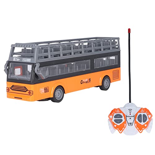 Srliya Fernbedienungsbus RC-Doppeldeckerbus Fernbedienungsbus RC-Bus Elektronische 4 Kanäle öffnende Türen Beschleunigungsfunktion RC-Doppeldeckerbus (QH204 9 Sightseeing-Bus) von Srliya