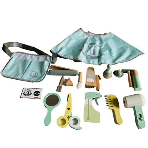 Srliya Friseur-Spielset, Haarschneider, Haartrockner, Lockenstab für, Friseur, 18-teiliges Haarschneide- und -up-Rollenspiel-Spielzeugset aus Holz, Holzmaterial, Ideal für 3-Jährige Srliya Friseur-Spielset, Haarschneider, Haartrockner, Lockenstab für, Friseur, 18-teiliges Haarschneide- und -up-Rollenspiel-Spielzeugset aus Holz, Holzmaterial, Ideal für 3-Jährige von Srliya