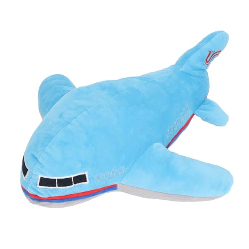 Srliya Gefüllte Flugzeug-Plüschtiere, Bezauberndes Weiches, Bequemes Kinderspielzeug-Flugzeugkissen Zum Dekorieren des Heimsofas (Blau) von Srliya