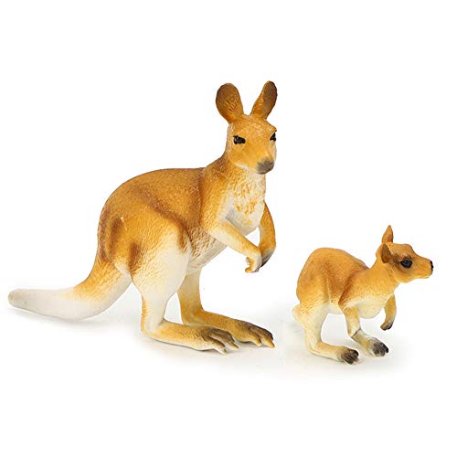 Srliya Hochsimuliertes Tiermodellspielzeug für Kinder, Lernmodellspielzeug (Känguru) von Srliya