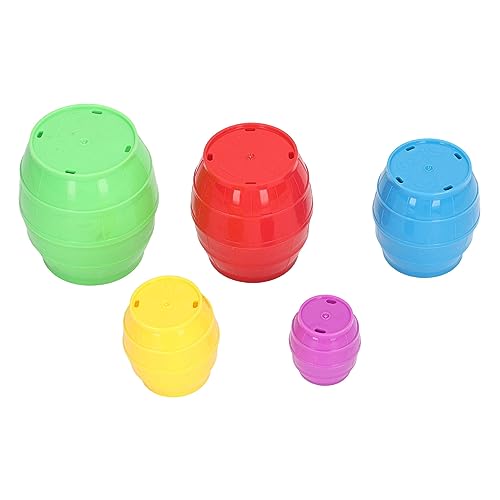Srliya Ineinander Stapelbare Becher, Interaktives Lernspielzeug, Förderung der Gehirnentwicklung, für Kleinkinder, Kunststoff Srliya Ineinander Stapelbare Becher, Interaktives Lernspielzeug, Förderung der Gehirnentwicklung, für Kleinkinder, Kunststoff von Srliya