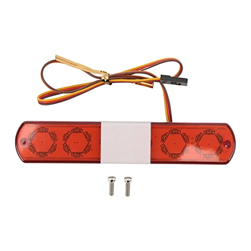 Srliya LED-RC-Polizeiauto-Blinklichtsimulation, 4 Modi, Kompatibel mit RC-Autos Im Maßstab 1:8 und 1:10, Alarmwarnfunktion (Rot) von Srliya