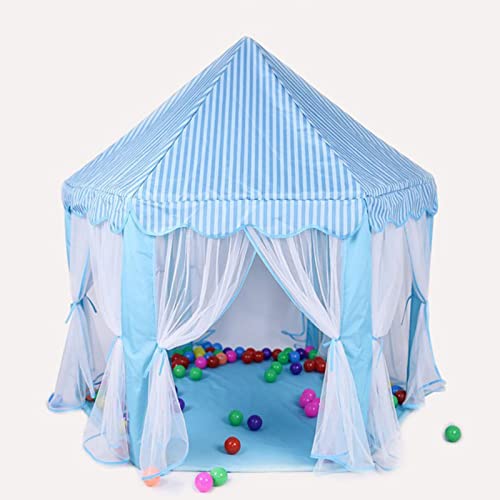 Srliya Large Space Kinderspielspielzeug für Kinderspiele, Langlebiger PVC -Rahmen, Weicher Stoff, Faltbar, Tragbar und Gutes für, um EIN Königreich zu Hause zu Schaffen, für den (Blau) von Srliya