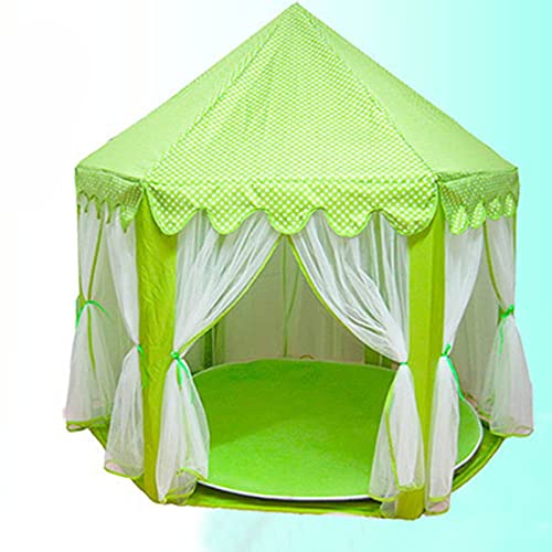 Srliya Large Space Kinderspielspielzeug für Kinderspiele, Langlebiger PVC -Rahmen, Weicher Stoff, Faltbar, Tragbar und Gutes für, um EIN Königreich zu Hause zu Schaffen, für den (Grün) von Srliya