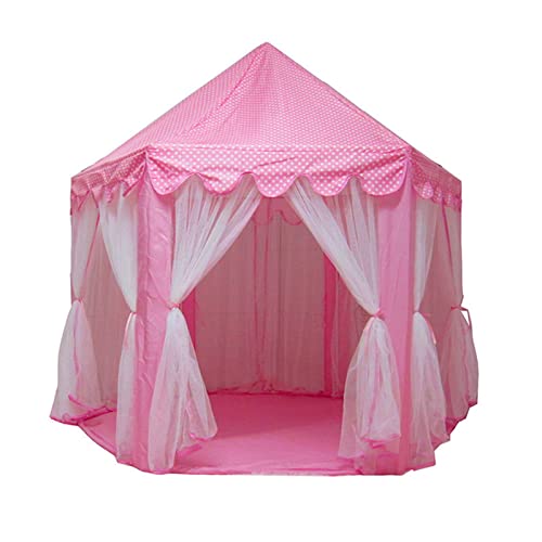 Srliya Large Space Kinderspielspielzeug für Kinderspiele, Langlebiger PVC -Rahmen, Weicher Stoff, Faltbar, Tragbar und Gutes für, um EIN Königreich zu Hause zu Schaffen, für den (Rosa) von Srliya