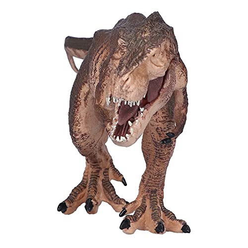 Srliya Lebensechte Dinosaurier-Figur, Spielzeug, Sehr Detailliertes Dinosaurier-Modell aus Kunststoff, Frühes Pädagogisches Dinosaurier-Spielzeug (Gehender Tyrannosaurus Rex Gelb) von Srliya