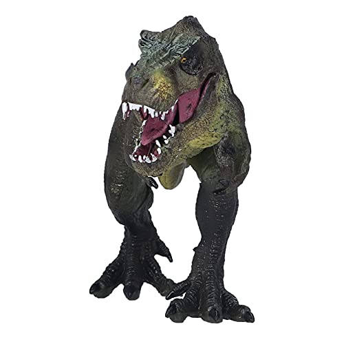 Srliya Lebensechte Dinosaurier-Figur, Spielzeug, Sehr Detailliertes Dinosaurier-Modell aus Kunststoff, Frühes Pädagogisches Dinosaurier-Spielzeug (Gehender Tyrannosaurus Rex Grün) von Srliya