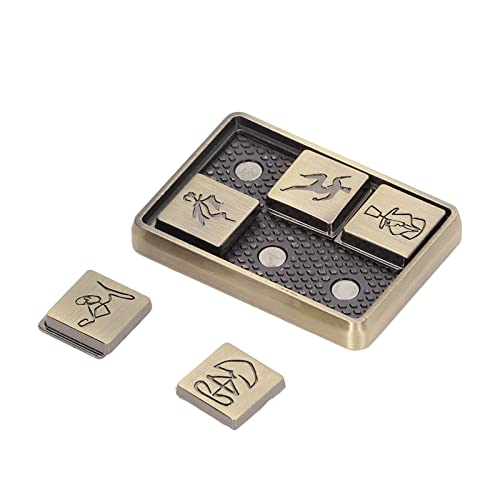 Metall-Fingerspitzen-Schiebespielzeug, Angstlinderungshilfe mit Speziellen Mustern für Zuhause, Büro, Busreisen, Metallmaterial Metall-Fingerspitzen-Schiebespielzeug, Angstlinderungshilfe mit Speziellen Mustern für Zuhause, Büro, Busreisen, Metallmaterial von Srliya