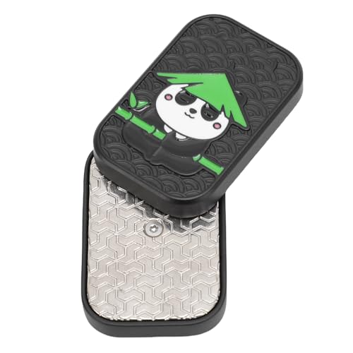 Srliya Metall -Push -Schieberegler Push Metal Push Card Spielzeug Dekompression Stress Relief Push Slider Zinklegierung Tiermuster für die Warteditation (Schwarz) von Srliya