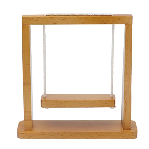 Srliya Mini Holzschwung, Stabil Langlebig Exquisit Schön, 12 Puppenhauszubehör, Mini Tragbar, für über 3 Jahre Alt Geeignet, Holzmaterial, Holzmaterial Geeignet Srliya Mini Holzschwung, Stabil Langlebig Exquisit Schön, 12 Puppenhauszubehör, Mini Tragbar, für über 3 Jahre Alt Geeignet, Holzmaterial, Holzmaterial Geeignet von Srliya