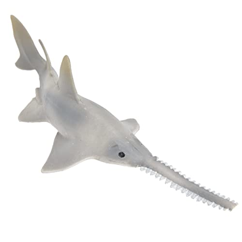 Srliya Mini Lifelike Sea Creature Sawfish Toy Model für , PVC, Größe 15,7 X 5,5 X 3 cm, für über 3 Jahre Altes Baby Geeignet, Ideal für Kinderspielzeug oder Kuchendekoration von Srliya