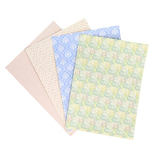 Srliya Miniaturpuppenhaus -Hinterpapier, Schöne Muster, Selbstklebstoff, 4 Blätter, 1:12 Puppen, DIY -Dekoration, für, 30 X 21 cm Größe, Wohnzimmer und Schlafzimmerdekoration Srliya Miniaturpuppenhaus -Hinterpapier, Schöne Muster, Selbstklebstoff, 4 Blätter, 1:12 Puppen, DIY -Dekoration, für, 30 X 21 cm Größe, Wohnzimmer und Schlafzimmerdekoration von Srliya