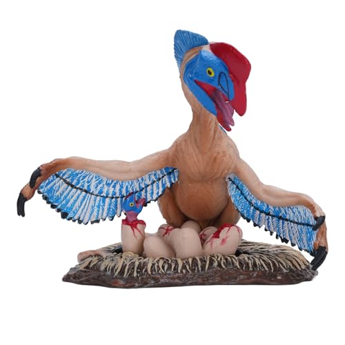 Srliya Oviraptor Spielzeugfigur Oviraptor Dinosaurierspielzeug Dinosaurier Lebensechter Detaillierter Bildungsbildmodell für (Blau) von Srliya