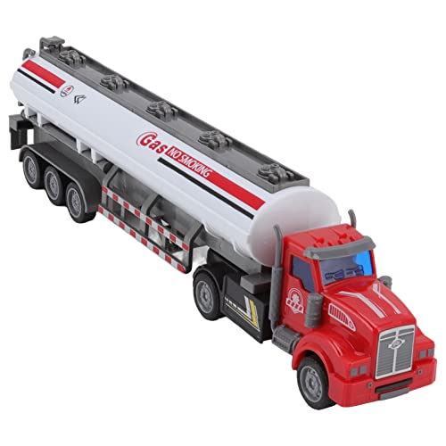 Srliya 1/48 LKW-Modell RC Sattelauflieger Pull Back Truck Modell Halbmontiert, Robust, Pädagogisch Interessant, Widerstandsfähige, Baufahrzeug-Spielzeug (Öltanker mit langem Kopf zum von Srliya