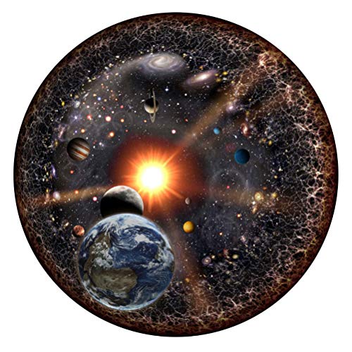 Srliya Puzzles Jigsaw 18 * 16 * 6 1000 Teile Rundes Puzzle Universum Sonnensystem Planet mit Sonne Erde Kinder Erwachsenes Spiel Spielzeug von Srliya