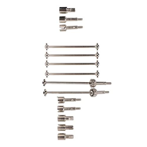 Srliya RC CVD -Antriebswellen -Kit -Upgrade Teil Metall mit Gelenkbecher Hundeknochen für Wltoys 144001 RC -Auto von Srliya