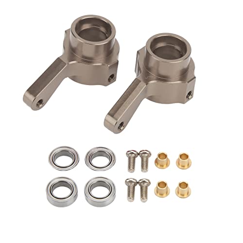 Srliya RC-Lenkschale aus Aluminium, Hochfeste Teile, MN D90, D91, WPL B14, B24 1 16 RC-Car-Upgrade, Eloxiert, Schrauben Im Lieferumfang Enthalten, Leistungsverbesserung (Titan) von Srliya