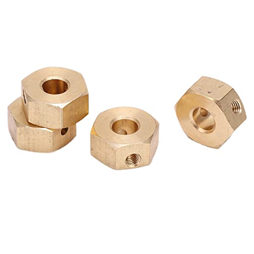 Srliya RC-Messing-Sechskantadapter, Robust, Langlebig, Exquisites Aussehen für Axial SCX10 III AXI03007, Einfache Installation (8mm) von Srliya