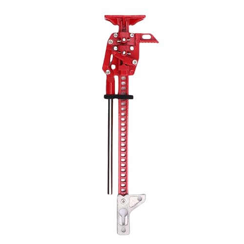 Srliya RC Slideable Jack Tool RC Auto Slideable Jack 1 10 Skala Aluminiumlegierung Drop Proof RC Crawler Car Hifting Jack (Rot) von Srliya