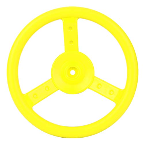 Srliya Robustes Lenkradspielzeug für für das Spielplatz Swing Set Accessoires, Einfache Installation, für den Spielplatzgebrauch (Gelb) von Srliya