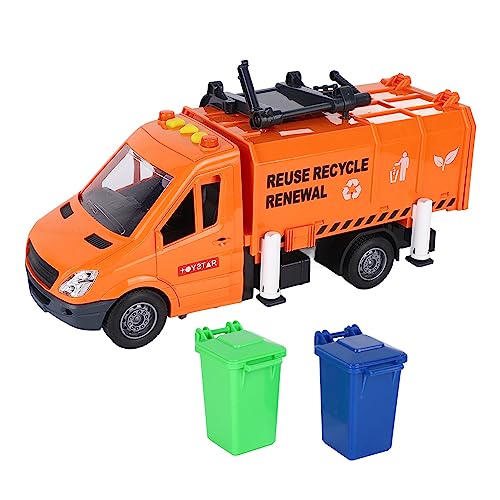 Srliya Sanitär-Müllwagen-Modell, Sanitärfahrzeug, Druckguss-Modellauto, Spielzeug für Kinder von Srliya