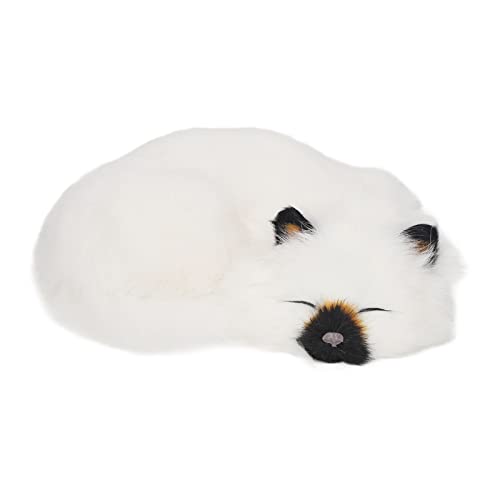 Srliya Schlafende Katze, Simulation Plüsch, Schlafende Katze, Flauschige Ausgestopfte Heimdekoration, Weiche, Niedliche, Lebensechte, Flauschige Katze von Srliya