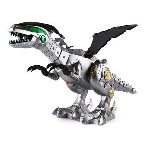 Srliya Spray-Dinosaurier-Spielzeug, Tyrannosaurus Rex, Realistisches Wandelndes Dinosaurier-Spielzeug mit Schwanzschaukel, Flügelschaukel, Farblichtern für Kinder, Kleinkinder (Grau) Srliya Spray-Dinosaurier-Spielzeug, Tyrannosaurus Rex, Realistisches Wandelndes Dinosaurier-Spielzeug mit Schwanzschaukel, Flügelschaukel, Farblichtern für Kinder, Kleinkinder (Grau) von Srliya