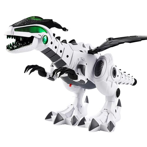 Srliya Spray-Dinosaurier-Spielzeug, Tyrannosaurus Rex, Realistisches Wandelndes Dinosaurier-Spielzeug mit Schwanzschaukel, Flügelschaukel, Farblichtern für Kinder, Kleinkinder (Weiß) Srliya Spray-Dinosaurier-Spielzeug, Tyrannosaurus Rex, Realistisches Wandelndes Dinosaurier-Spielzeug mit Schwanzschaukel, Flügelschaukel, Farblichtern für Kinder, Kleinkinder (Weiß) von Srliya